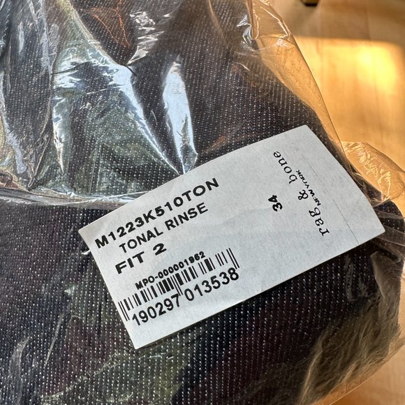 NWT rag & bone Mens Denim Fit 2 Tonalrinse Size 34 - Picture 2 of 7